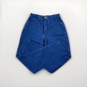 Vintage Bonjour Mom Jeans Women’s 13/14 T High Rise Tapered Indigo 80's 90's Y2K